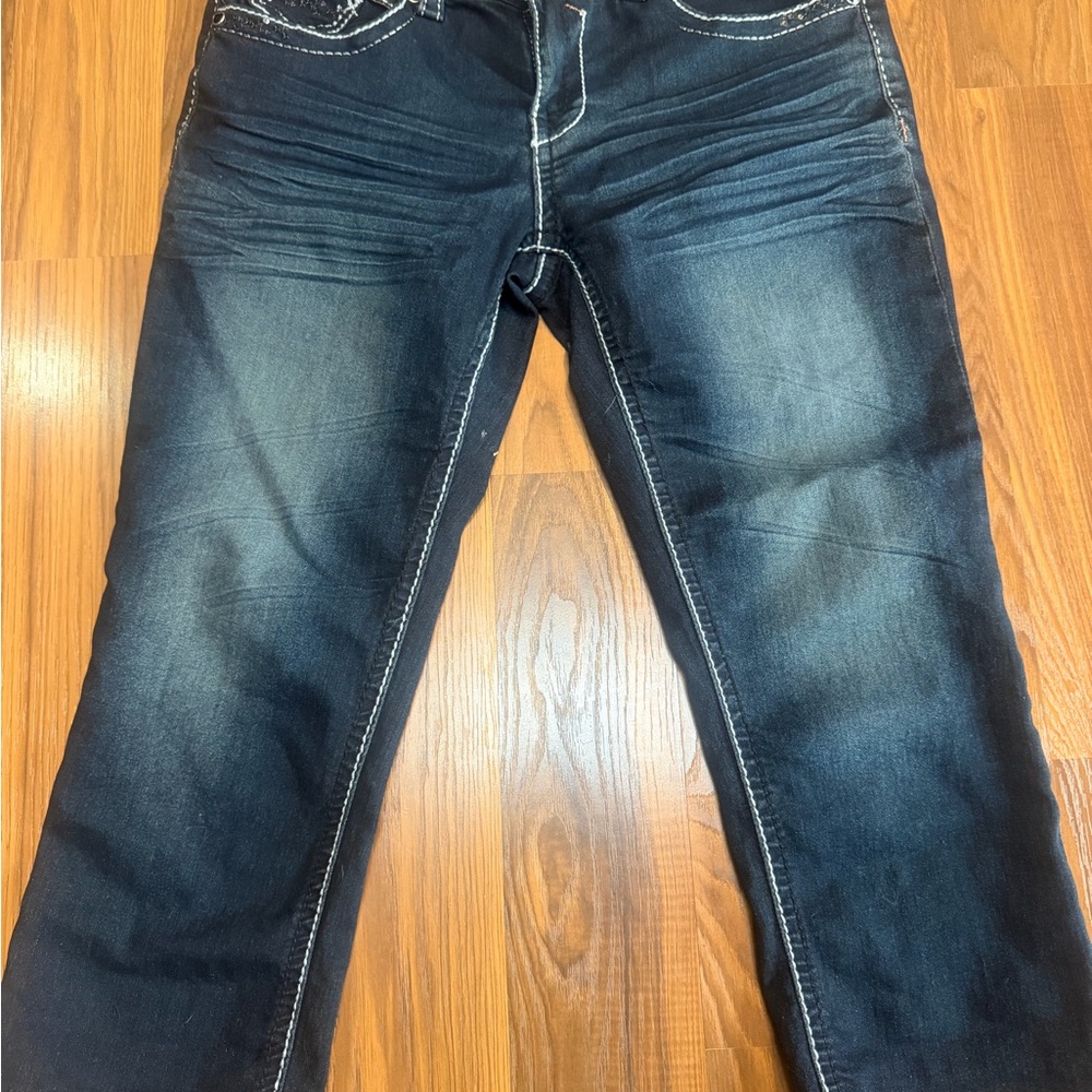 Hydraulic Indigo capris